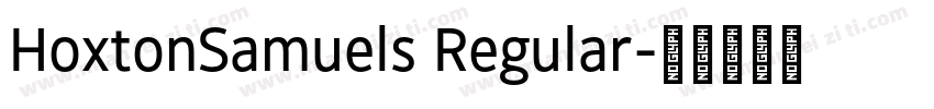 HoxtonSamuels Regular字体转换